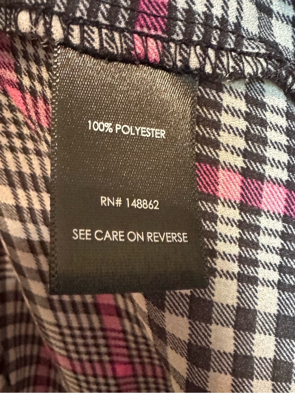 Torrid Harper Pink & Black Plaid V-Neck Blouse - Picture 4 of 5